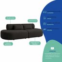 Ver imagem 4 de Sofá Luxuoso Modular Decoração Sala de Estar 230cm Noor