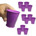 Ver imagem 5 de Balde Cachepot de Ferro para Mesa Festa Evento 15 Anos Pequeno Roxo com 24 Unidades (balde-p-b)