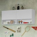 Ver imagem 1 de Armário Aéreo para Quarto com Nicho e Prateleira 120cm Branco Madesa