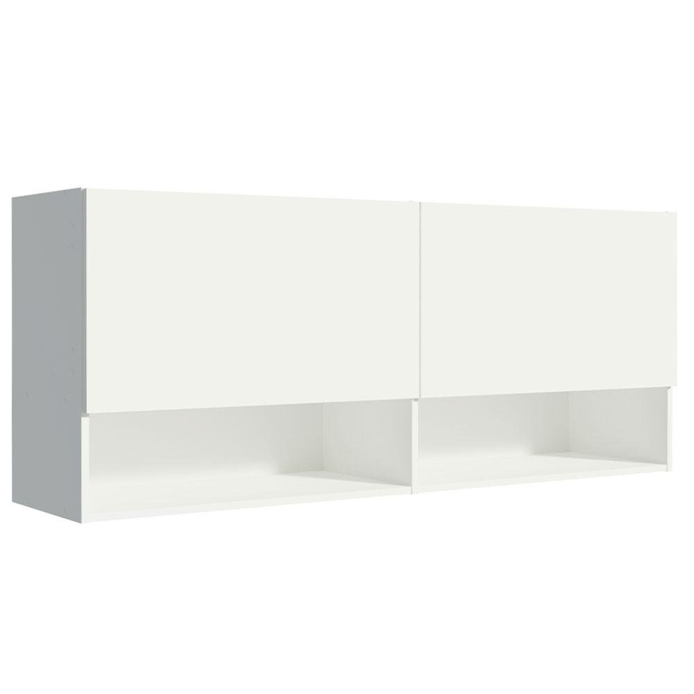 Armário Aéreo para Quarto com Nicho e Prateleira 120cm Branco Madesa - 6
