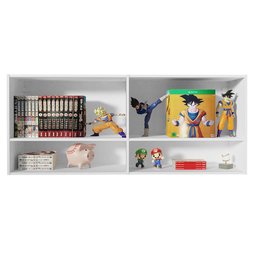 Armário Aéreo para Quarto com Nicho e Prateleira 120cm Branco Madesa - 5