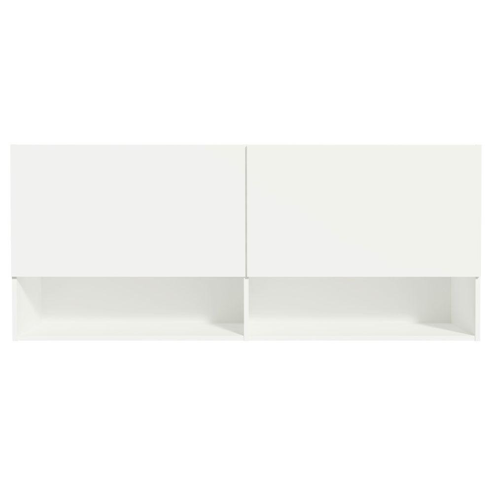Armário Aéreo para Quarto com Nicho e Prateleira 120cm Branco Madesa - 8