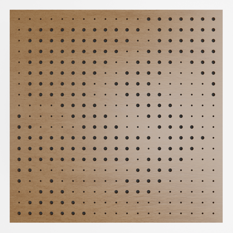 Painel Acústico Absorvedor Decorativo Skal02 60x60mm Maestra:freijó