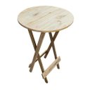 Ver imagem 3 de Kit 4 Mesas Bistrô de Madeira Dobrável para Bar - sem Pintura / Crua