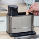 Ver imagem 5 de Porta Sabão Aço Inox 3x1 Dispenser Detergente Bucha Esponja