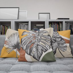 Kit Capas Almofadas Decorativas Folhas 04 45x45 - ID Decor - 7