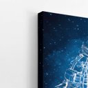 Ver imagem 3 de Astronauta Universo Arte Azul Neon Quadro Canvas 140x90cm