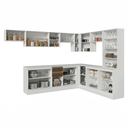 Ver imagem 6 de Armário de Cozinha Completa de Canto 507 cm Branco/Rustic/Crema Smart 100%MDF Madesa 01