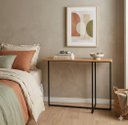 Ver imagem 2 de Aparador Decorativo Mesa de Apoio em Aço Carbono e Tampo MDF Naturale Apollo