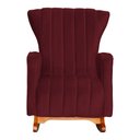 Ver imagem 2 de Poltrona Decorativa Melinda Balanço Vovo Suede Bordo - Fm