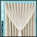 Ver imagem 4 de cortina para apartamento janela 2,80 x 1,60 Miami palha