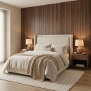 Ver imagem 1 de Cabeceira de Casal Estofada Pier para Cama Queen Off White 188cm Moderna