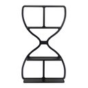 Ver imagem 1 de Estante Ampulheta Preto