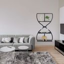 Ver imagem 2 de Estante Ampulheta Preto