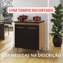 Ver imagem 6 de Balcão Cooktop 5 Bocas Jade 75cm 2 Portas Pés com Regulagem Cor:savana / Preto;tamanho:5 Bocas