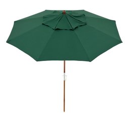Ombrelone Treviso de Madeira e Poliéster 3,00m Verde Oliva Bel - 8