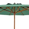 Ombrelone Treviso de Madeira e Poliéster 3,00m Verde Oliva Bel - 9