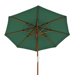 Ombrelone Treviso de Madeira e Poliéster 3,00m Verde Oliva Bel - 4