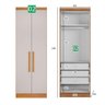 Guarda-roupa Em Mdf Com 12 Portas E 8 Gavetas Cumaru/fendi - 7