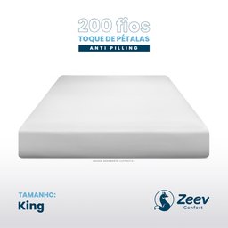 Lençol King 200 Fios Toque de Pétalas Anti-pilling - 2