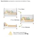 Ver mais imagens de Berço Crescer 3 em 1 100% em MDF Branco