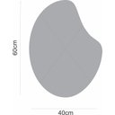 Ver imagem 3 de ESPELHO DECORATIVO ORGÂNICO 60CMX40CM MODERNO LUXO SALA QUARTO BANHEIRO