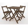 Conjunto Mão e Formão Boteco Mesa Dobrável com 2 Cadeiras - 1
