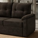 Ver imagem 4 de Sofá Cama 2 Lugares Casal 1,60 Mts Tifany Veludo Matrix Cor:veludo Marrom