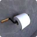 Ver imagem 1 de Porta Papel Higiênico de Parede Preto e Gold Empire
