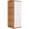 Guarda-roupa Infantil Smim 2 Portas Lisa 3 Gavetas com Prateleira 100% Mdf - 2
