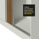 Ver imagem 7 de Guarda Roupa Juvenil 100% Mdf Madesa Kevin 3 Portas de Correr com Pés - Branco/rustic/branco