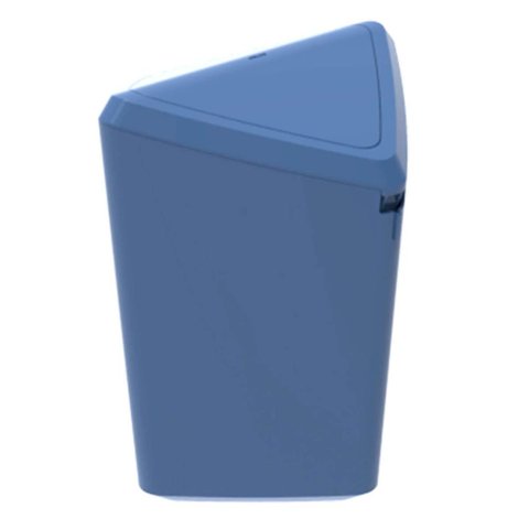 Lixeira Basculante Crippa 12l Prisma Azul Madrugada Cozinha Escritório Banheiro