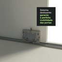 Ver imagem 6 de Guarda-Roupa Casal Madesa Kansas 3 Portas de Correr com Espelhos 3 Gavetas Branco Cor:Branco
