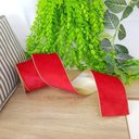 Ver imagem 5 de Fita Aramada Veludo Vermelha Comp 9.14m