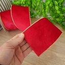 Ver imagem 2 de Fita Aramada Veludo Vermelha Comp 9.14m