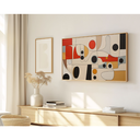 Ver imagem 1 de Quadro Decorativo N°23 115x70cm - Panorâmico Abstrato - Biomórfico - Rollflex