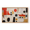 Ver imagem 2 de Quadro Decorativo N°23 115x70cm - Panorâmico Abstrato - Biomórfico - Rollflex