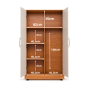 Ver imagem 3 de Mutiuso Any Organizador- Nature/off White- Mdf com Ganchos