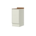 Ver imagem 3 de Balcão com Tampo 40cm 01 Porta 100% MDF Fineze Areia/Cinamomo