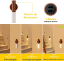 Ver imagem 5 de Luminaria Led Indução 120º Parede Sensor Presença Recarregel Usb