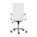 Ver mais imagens de Kit Cadeira de Escritório Presidente Stripes + 2 Cadeiras Interlocutor Fixa Branca Office