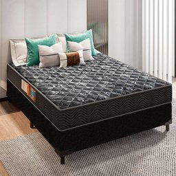 Cama Box Casal + Colchão Portobel Verona D28 54x138x188 - 2
