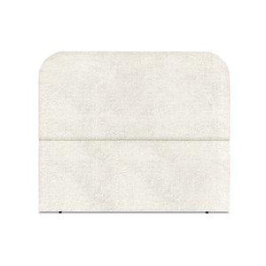 Cabeceira Estofada Queen Alana 160cm Boucle Bege com Frame