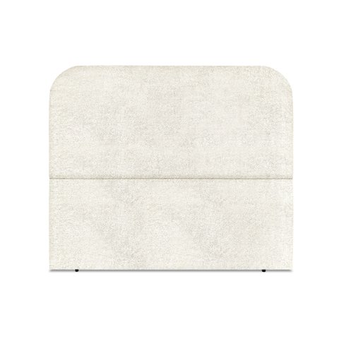 Cabeceira Estofada Queen Alana 160cm Boucle Bege com Frame