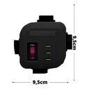 Ver imagem 2 de Filtro De Linha Torre Qualitronix 3 Usb 4 Tomadas Cabo Eletrico Preto