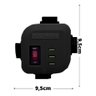 Filtro De Linha Torre Qualitronix 3 Usb 4 Tomadas Cabo Eletrico Preto - 2