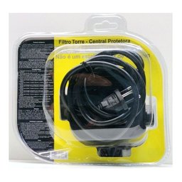 Filtro De Linha Torre Qualitronix 3 Usb 4 Tomadas Cabo Eletrico Preto - 3