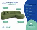 Ver imagem 4 de Sofá Luxuoso Sala de Estar Modular 290cm Aiko
