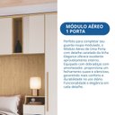 Ver imagem 6 de Guarda-Roupa Módulo Aéreo 1 Porta Elegance Marrom/Angelin/Blanc