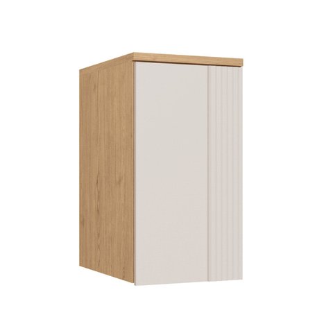 Guarda-Roupa Módulo Aéreo 1 Porta Elegance Marrom/Angelin/Blanc